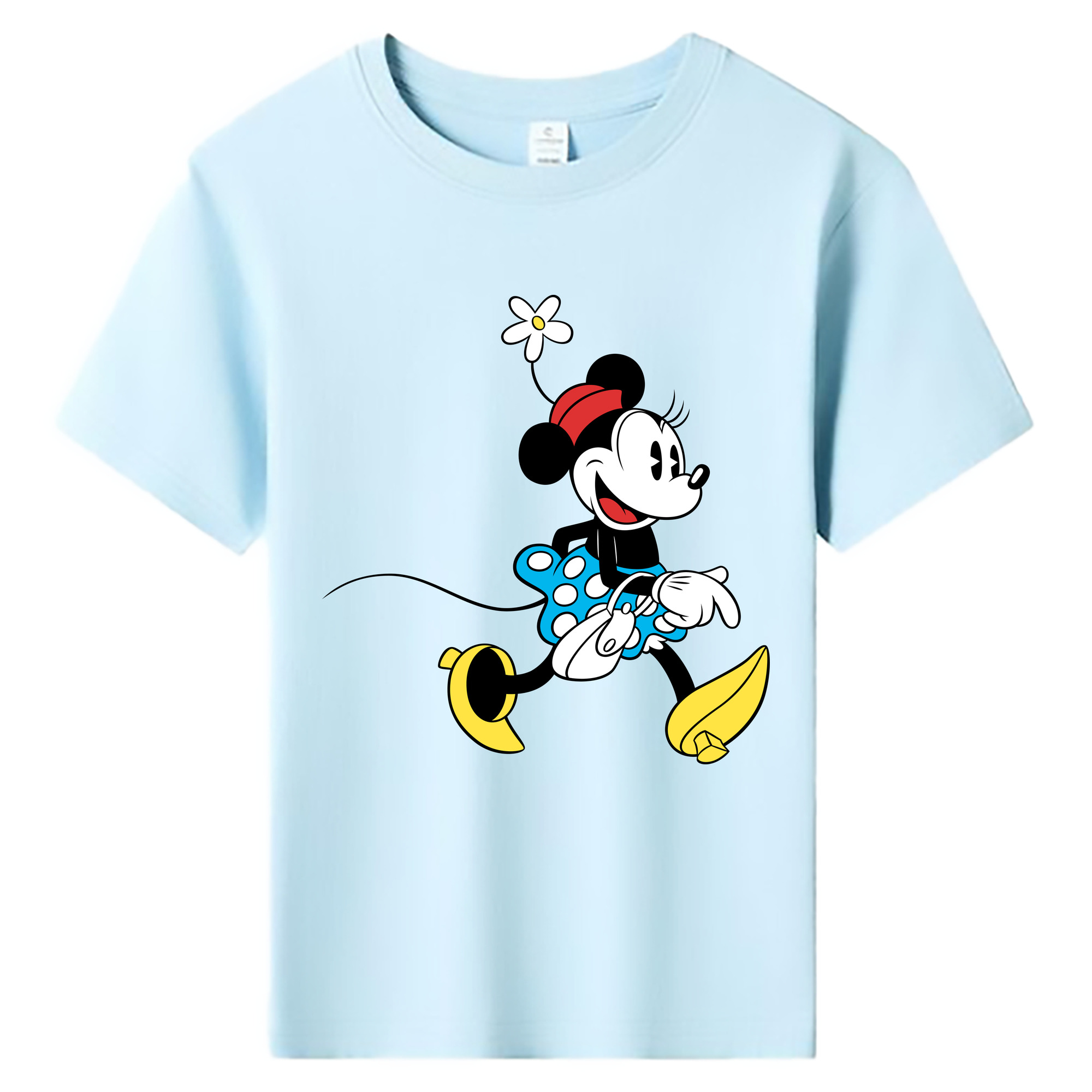 ミッキーマウス Mickey Mouse 綿100％キッズTシャツ（フロントプリント）